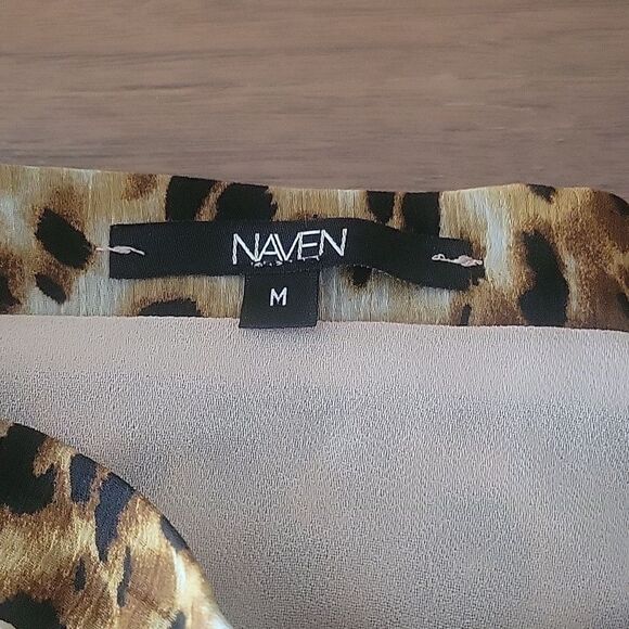 NEW Naven Leopard S M Modest Flowy Long A Line Chiffon Sheer Flare Maxi Skirt - Picture 8 of 12